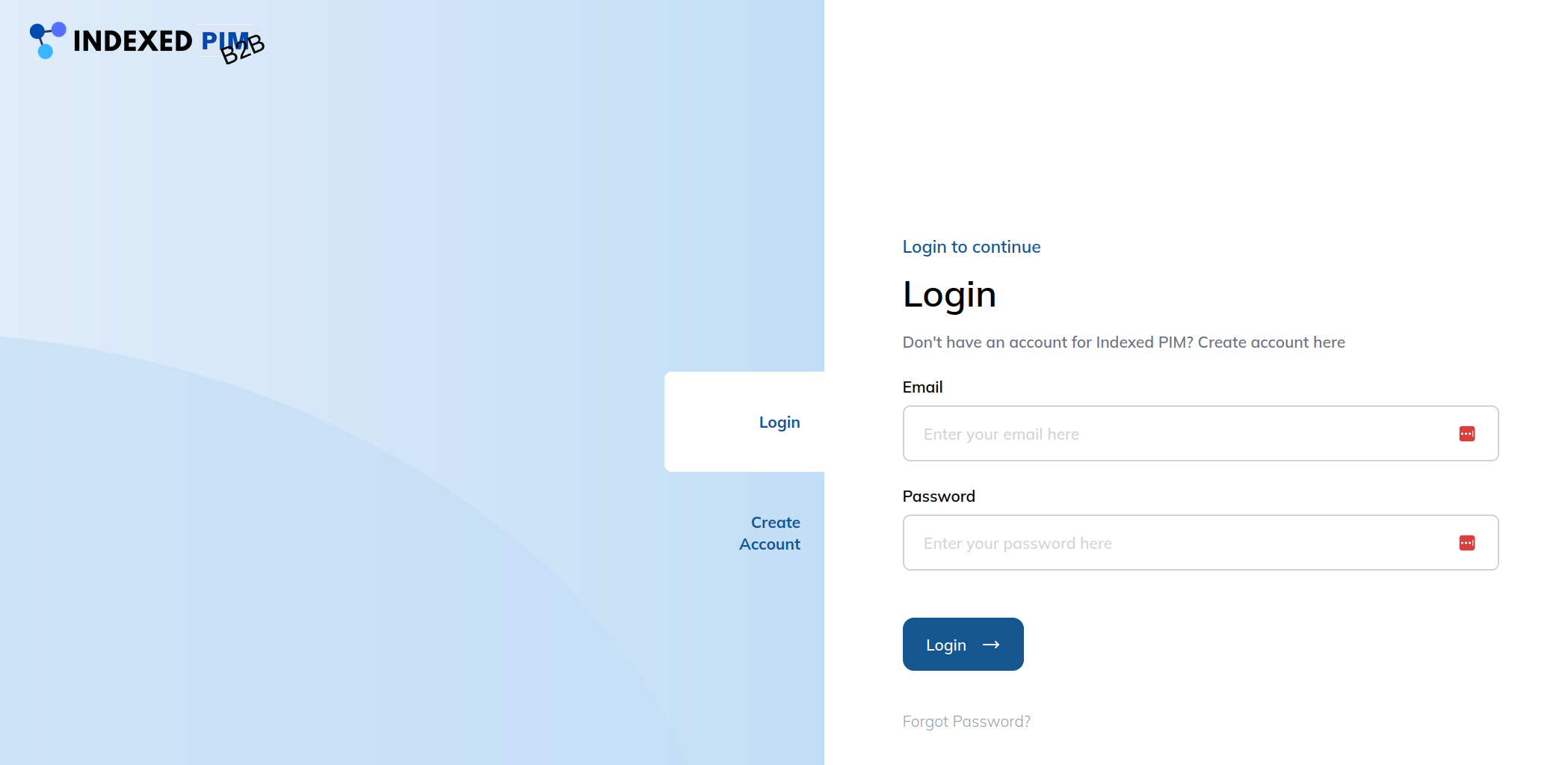 Forhandler login til B2B webshop